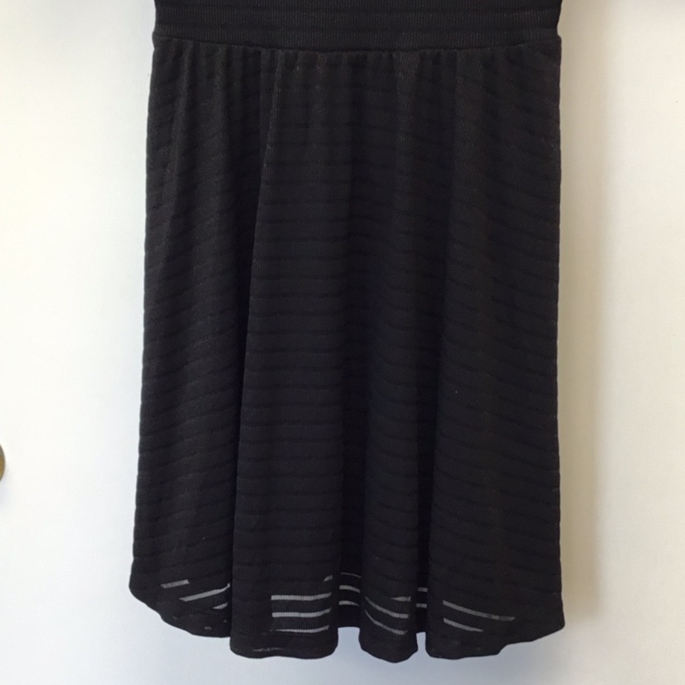 Forever 21 Bodycon Fit & Flare Dress Black Sm - Picture 3 of 5
